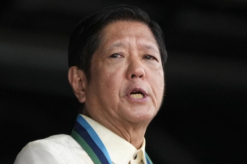菲律宾总统小马可仕。美联社
