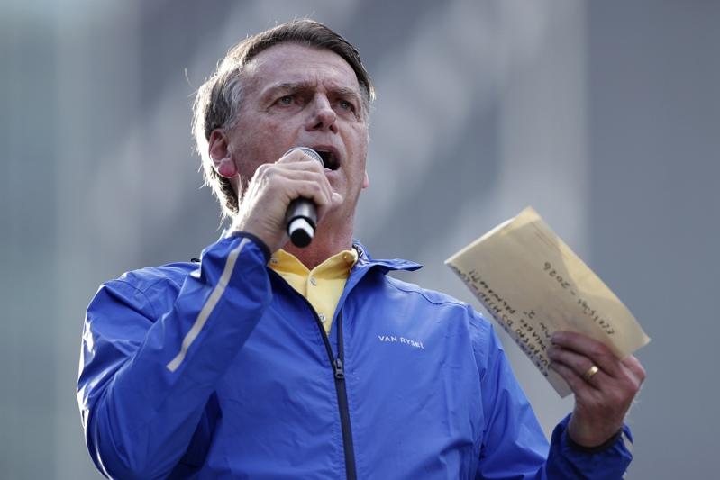 巴西前总统波索纳洛(Jair Bolsonaro)。美联社