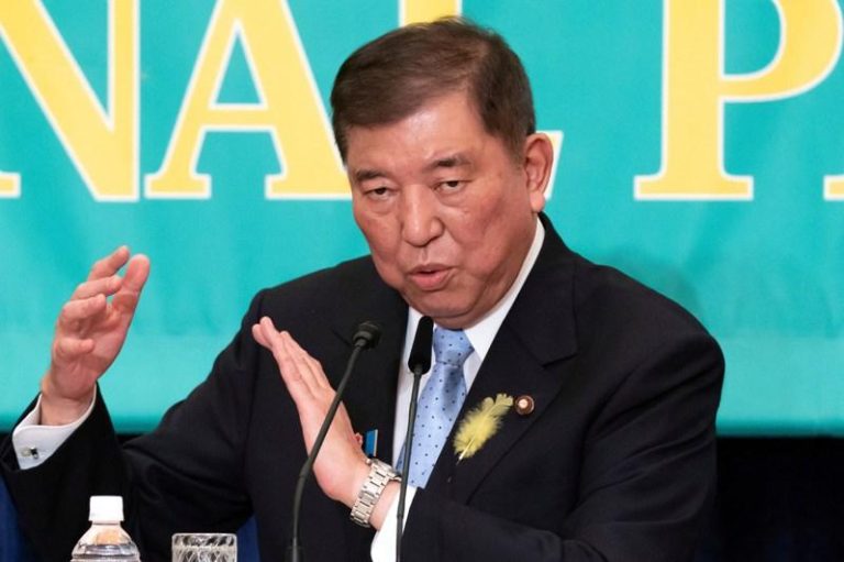 参议院选举结果对日本首相石破茂意义重大。(美联社)
