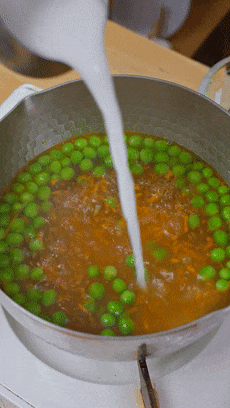 【宝宝辅食】豌豆牛肉蛋花汤的做法图解8