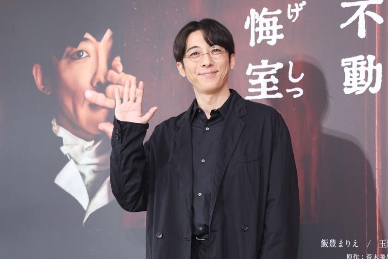 高桥一生这次访台都以戴眼镜造型亮相。记者林士杰／摄影