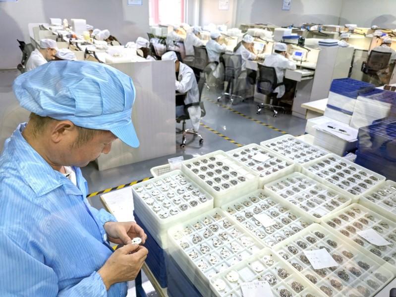 船山时间谷号称是全大陆唯一的钟表全产业链项目，整个园区具备了每天生产30万只手表的产能。（记者廖士锋／摄影）