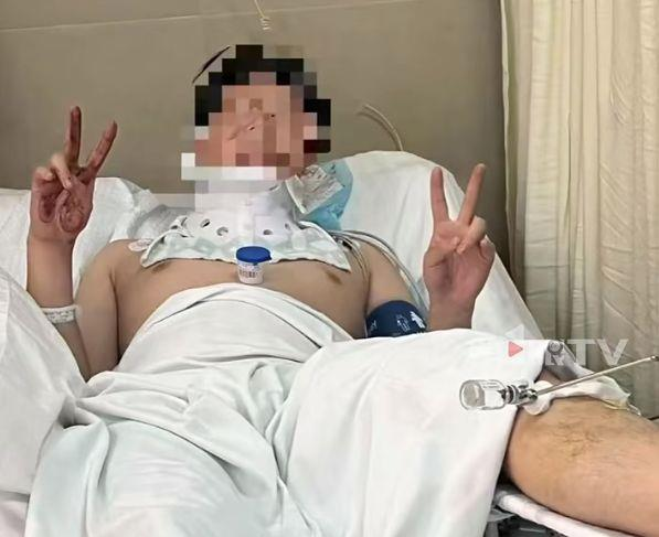 曹男的伤势。（取材自扬子晚报）