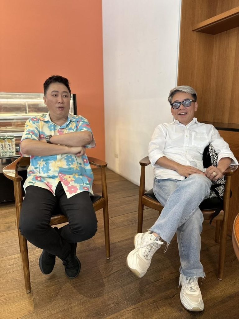 赵正平(左)和詹惟中都靠控制饮食瘦身。（记者叶君远／摄影）