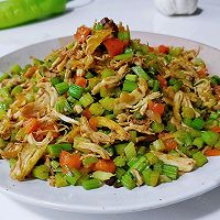 椒蒜豆豉芹菜肉的做法图解6