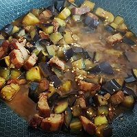 香辣豉肉烧茄丁的做法图解6