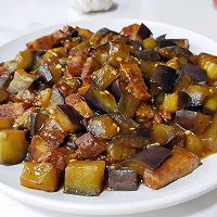 香辣豉肉烧茄丁的做法图解7