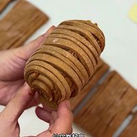 家庭版免揉面!露思同款红糖肉松花卷,超简单!的做法图解6