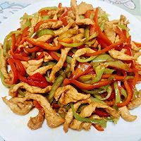双椒炒肉丝的做法图解15