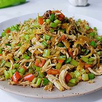 椒蒜豆豉芹菜肉的做法图解5