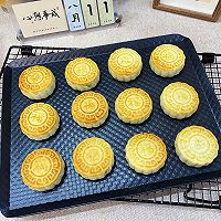 京式月饼(抹茶蜜豆味)—外皮酥脆,清香可口!的做法图解22