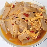下饭菜—酸萝卜剁辣椒炒魔芋的做法图解8