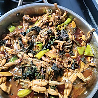 香辣田鸡煲的做法图解4