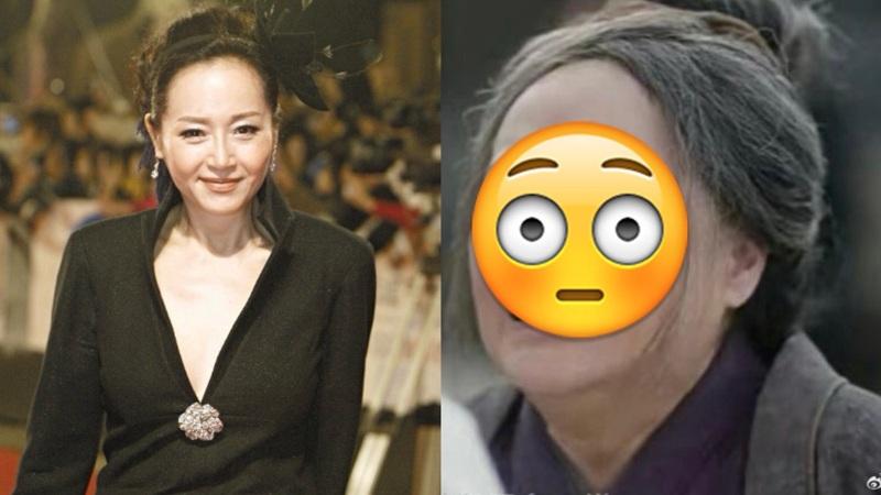 恬妞过去性感明艳,现在在剧中展现老妆。(本报数据照、微博)
