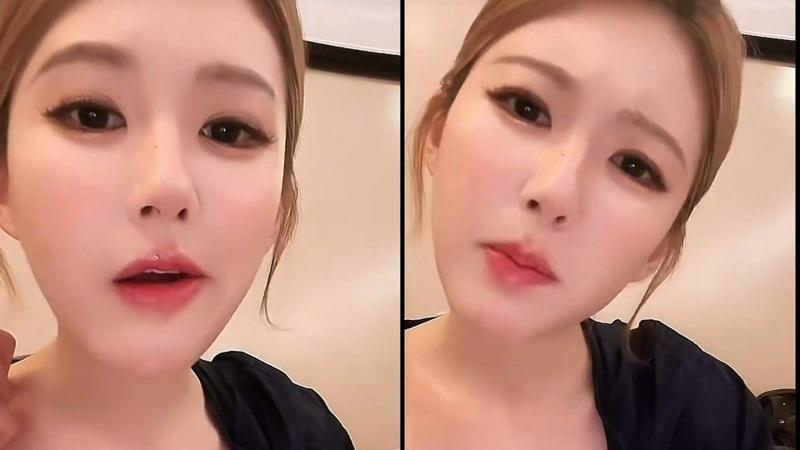 赵露思直播中被网友质疑整形。(取材自微博)