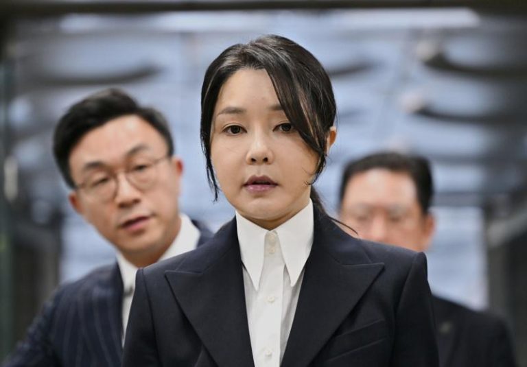 南韩前总统尹锡悦夫人金建希。美联社