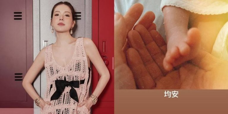 许玮宁（左）诞下宝宝。（图／摘自IG）