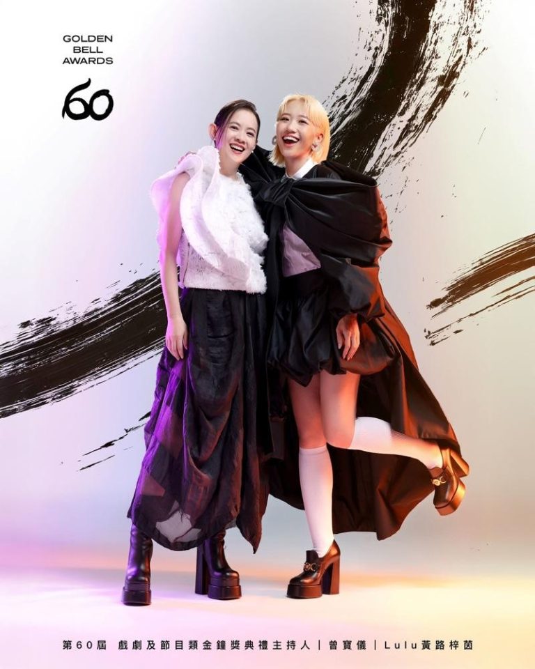 Lulu(右)、曾宝仪分别接下本届金钟奖主持棒。(图／三立提供)