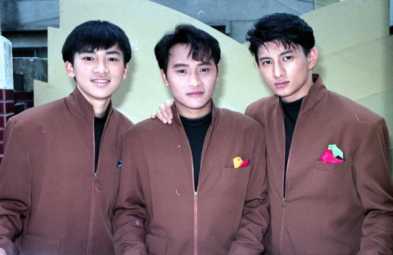 苏有朋（左起）、陈志朋、吴奇隆以「小虎队」出道走红华人圈。图／本报系数据照片