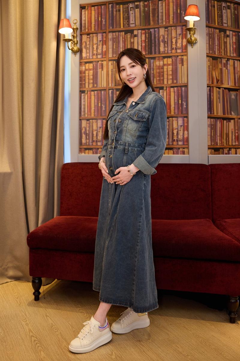 爱雅期待能生出女宝宝。图／爱雅辣呦提供