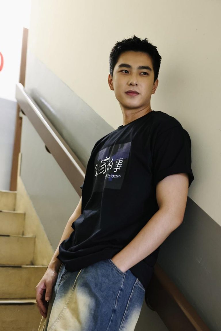 曾敬骅透露，在拍摄电影「我家的事」时有许多小时候的回忆被初次唤醒。（记者王聪贤／摄影）