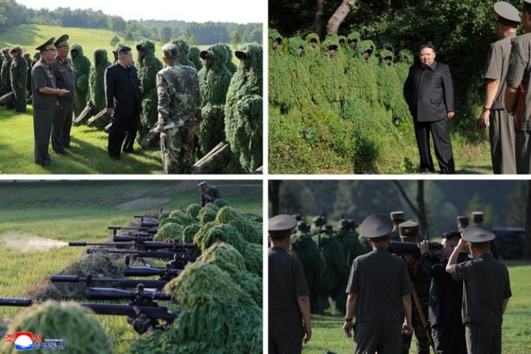 北韩领导人金正恩近日密集视察国防科研单位，并明确表示将于明年举行的劳动党第9次代表大会上，提出「核武与常规武器并进」的国家军事政策。（路透）