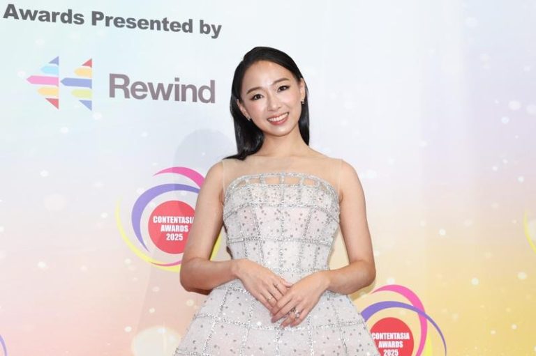 杜蕾出席亚洲影视内容大奖颁奖典礼。（记者林士杰／摄影）