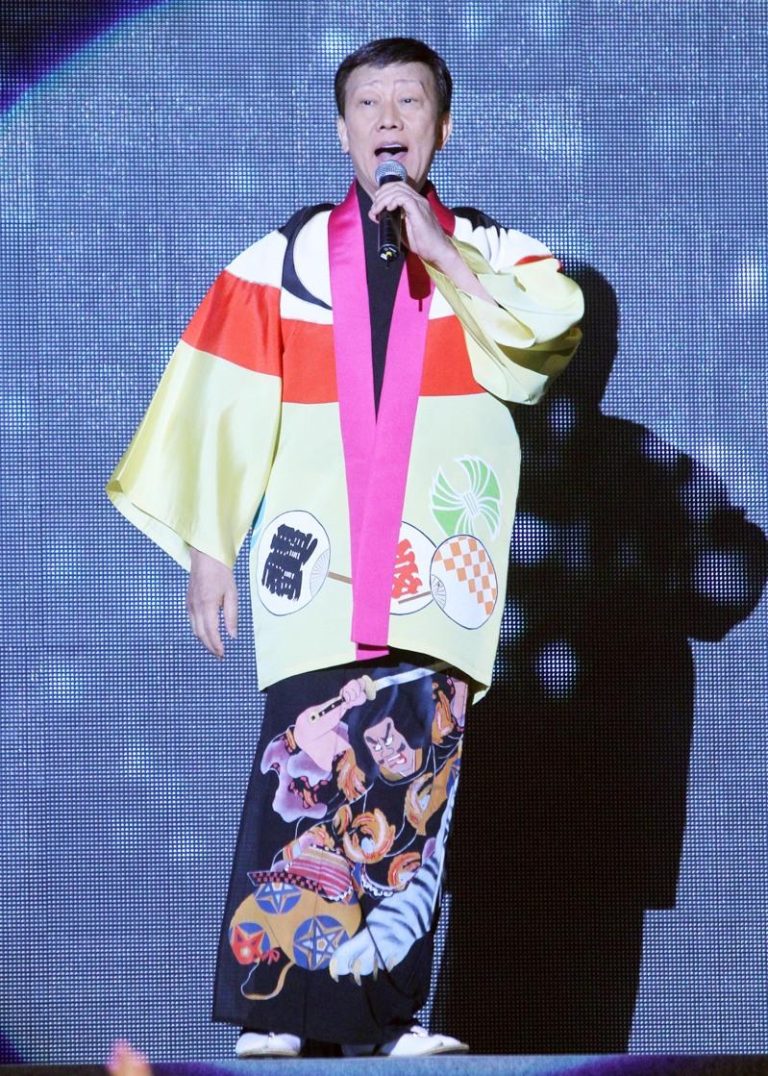 日本演歌天王桥幸夫2012年在台北举行演唱会。(本报数据照)