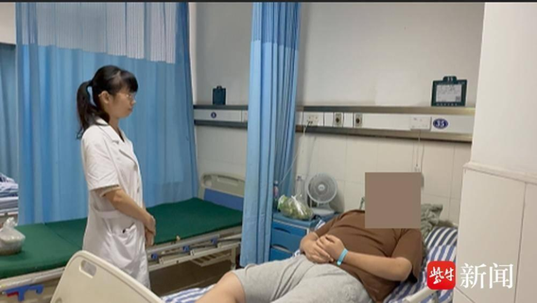 小黄已被收治入院接受治疗。（取材自紫牛新闻）