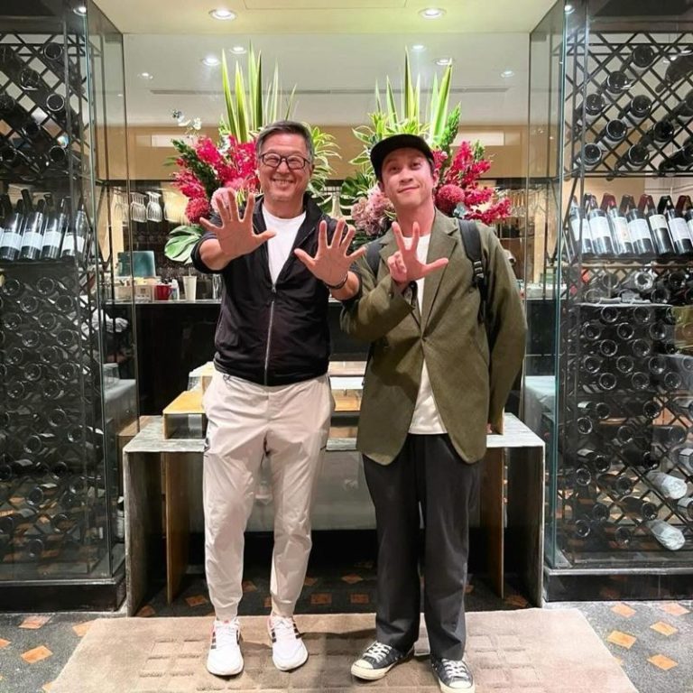 王伟忠已为陈汉典和Lulu的小孩取了名字。图／摘自脸书