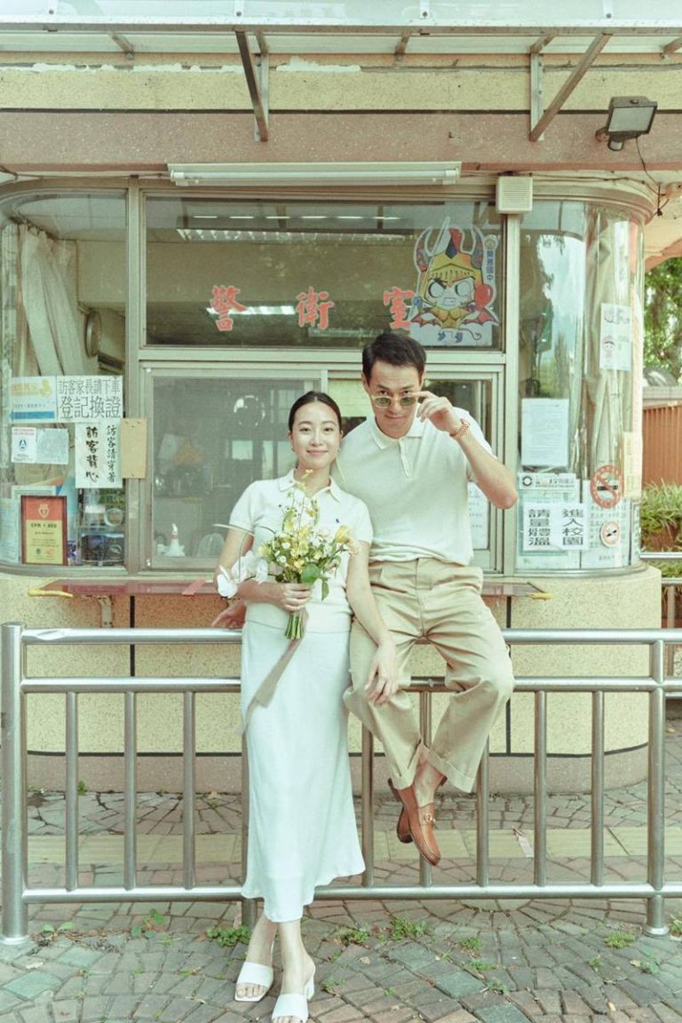 杨祐宁（右）升格当三宝爸，特别感谢老婆Melinda。图／摘自脸书