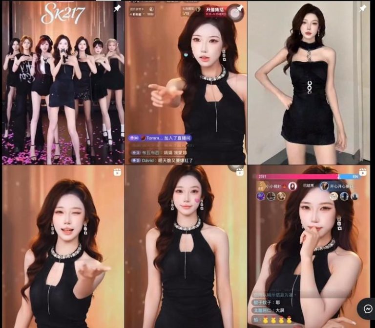 中国抖音女团「SK月亮湖217」靠一首「上车歌」在台湾爆红，脑筋动得快的小编，立即在IG开设帐号。（取材自sk.moonlake217  IG）
