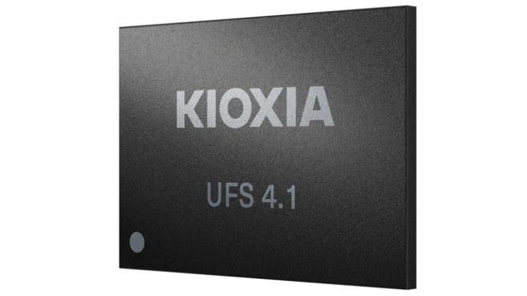Kioxia针对下一代行动应用程序的UFS 4.1版本内置式闪存设备。（美联社）