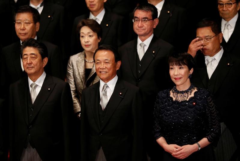 自民党最高顾问麻生太郎。(美联社)