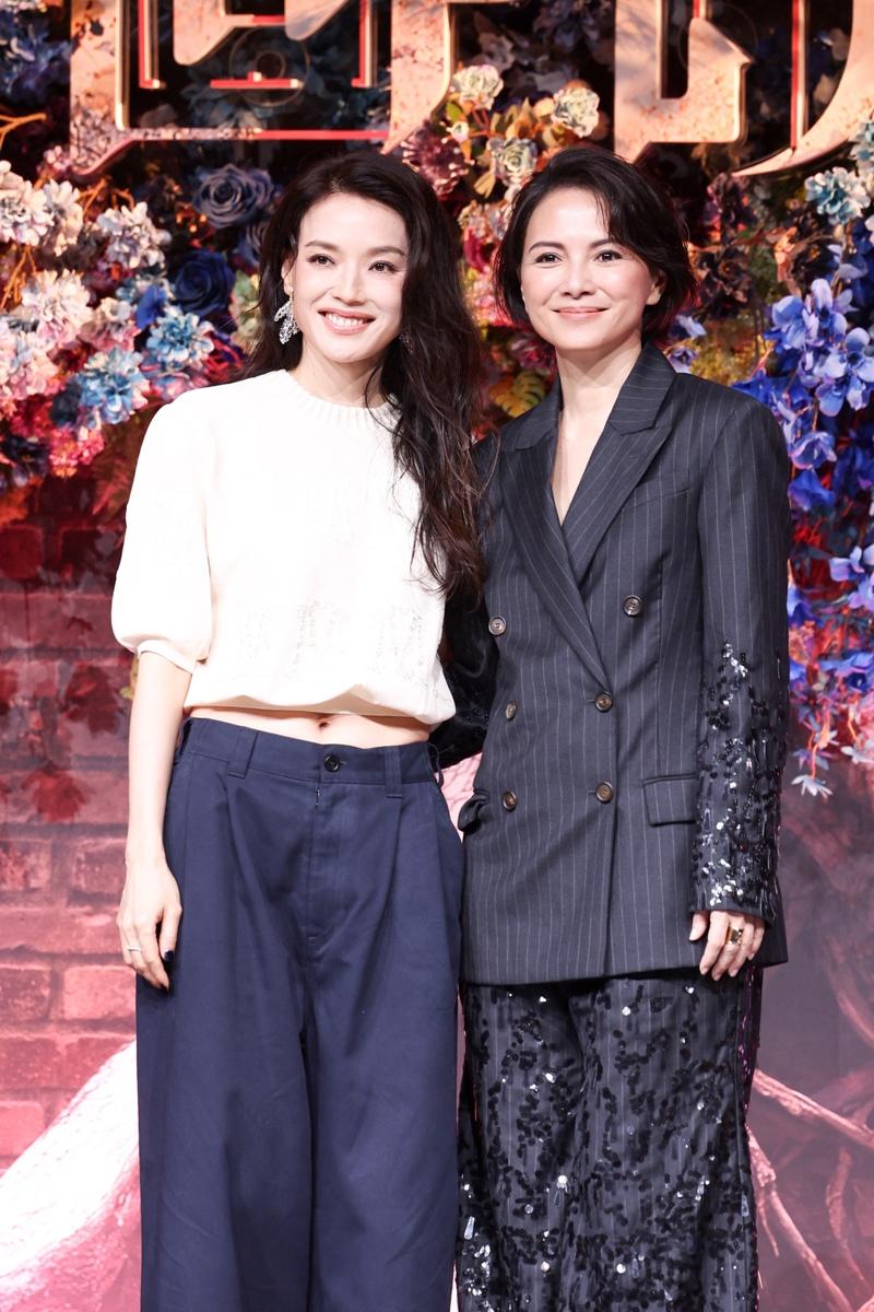舒淇(左)、李心洁(右)在「回魂计」扮演关键角色。(记者林士杰/摄影)