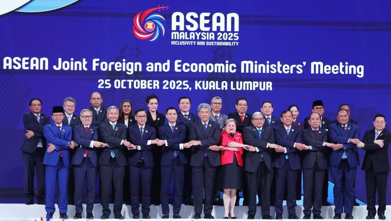 东南亚国家协会(ASEAN)各成员国外交部长今天召开会议。(欧新社)