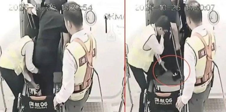 深圳机场连扶带抱变「连滚带爬」 郑智化道歉了:情绪性发言 郑智化最后在人员搀扶下起身,并协助他将脚依序跨入机舱,与郑智化所言「连滚带爬」不符。 (取材自微博)