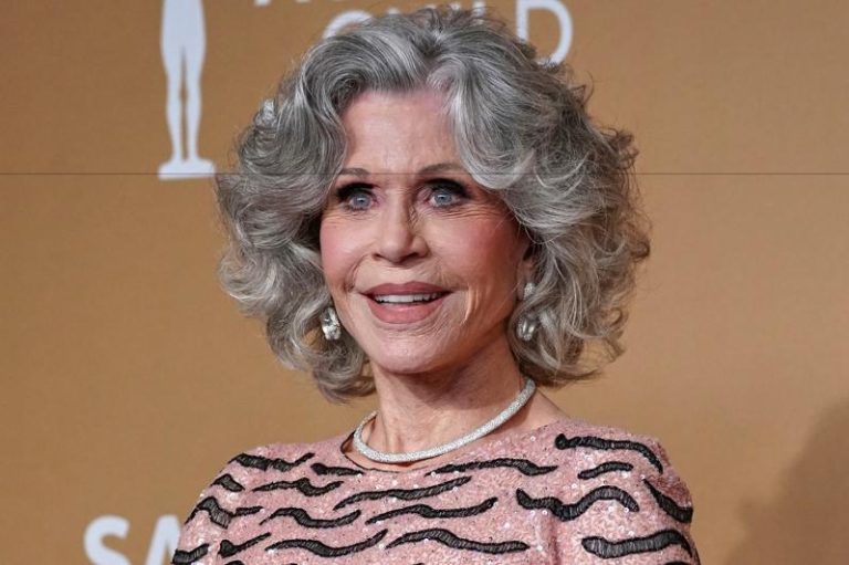 奥斯卡影后珍芳达（Jane Fonda）。美联社