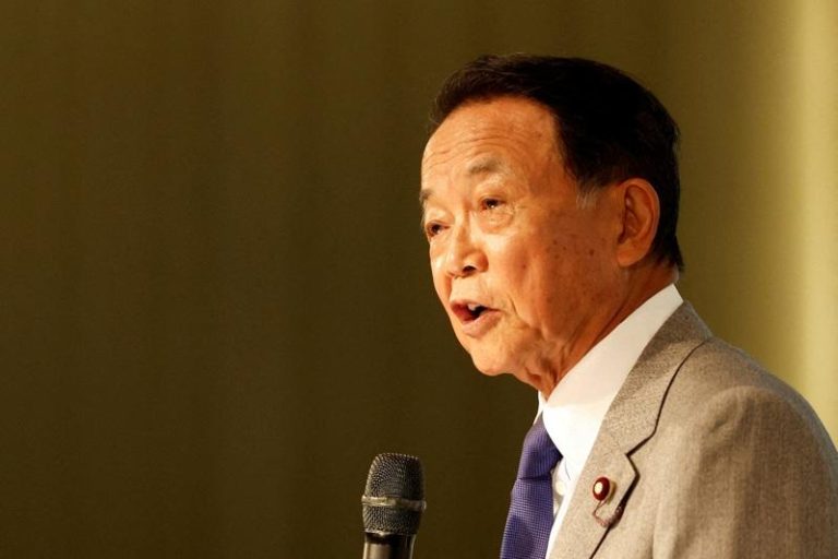 麻生太郎。(路透)