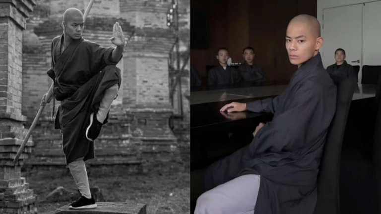 「少林最帅武僧」秋风，去年车祸身亡。（取材自微博）