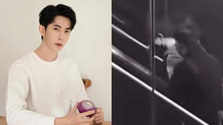 于朦胧坠楼身亡，再度流出一段疑似他生前的「最新监视器画面」。(图／摘自抖音)