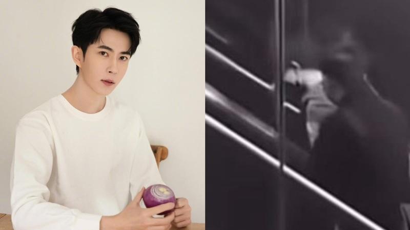 于朦胧坠楼身亡,再度流出一段疑似他生前的「最新监视器画面」。(图/摘自抖音)