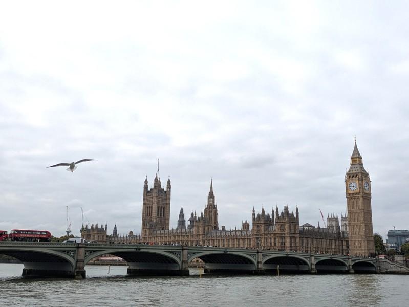 英国国会大厦。(中央社)