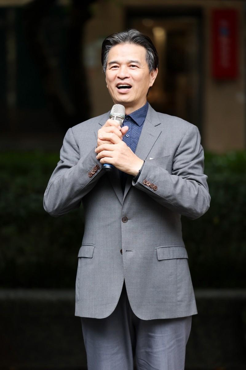李兴文呼吁大家记得打165反诈专线。记者林士杰/摄影