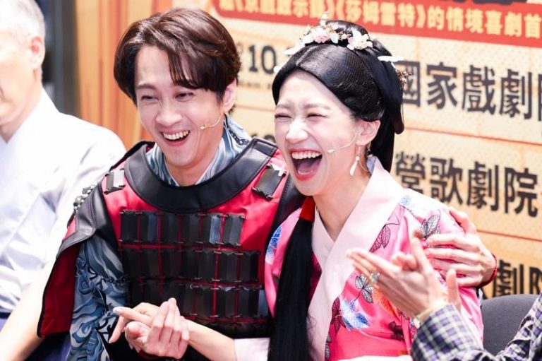 陈汉典（左）、Lulu （黄路梓茵）婚后10天亮相，畅聊新婚生活。（记者林士杰／摄影）