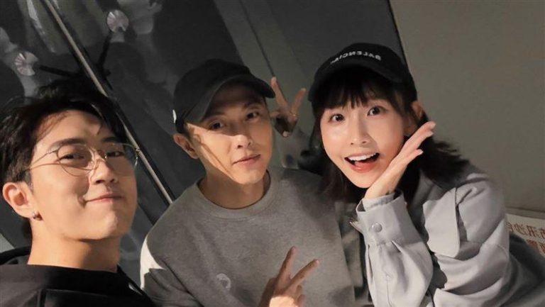 王子(中)、粿粿(右)与范姜彦丰，陷入各说各话的感情纠纷。图／摘自脸书