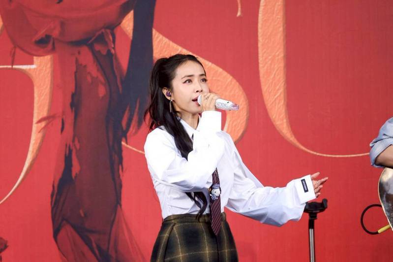 蔡依林一连演唱多首歌曲宠粉。记者沈昱嘉／摄影