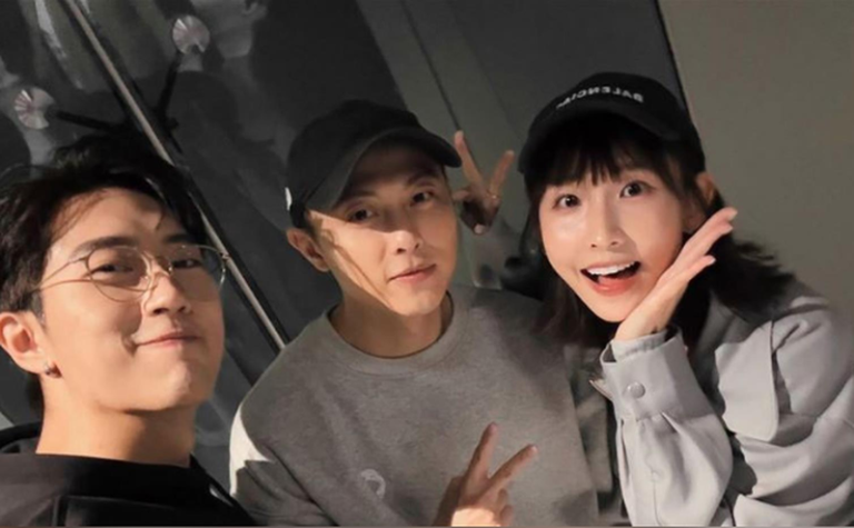 王子(中)、粿粿(右)与范姜彦丰，陷入各说各话的感情纠纷。（取材自脸书）