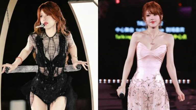 赵露思欢庆27岁生日，连换多套华服。(取材自微博)