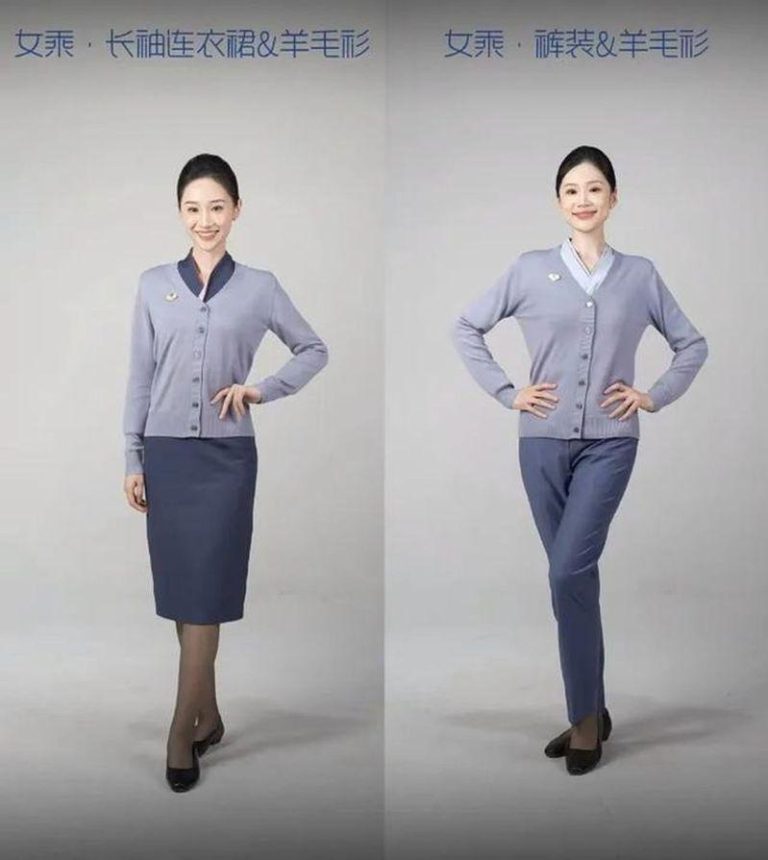 山东航空发布「青未了」系列空勤制服。（视频截屏）